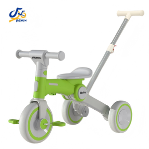 Tricycle pliable pour enfants avec poignée de poussée, siège inclinable, poussette-vélo pour tout-petits, garçons et filles - Product Image 1
