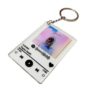 Llavero <span class=keywords><strong>de</strong></span> Acrílico Personalizado con Letras <span class=keywords><strong>de</strong></span> <span class=keywords><strong>Canciones</strong></span> |   Llavero <span class=keywords><strong>de</strong></span> recuerdo transparente con impresión UV - Product Image 1