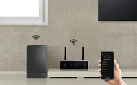 S50 Pro + konverter Audio tanpa kabel Streaming musik, penguat Audio Digital multikamar untuk Streaming musik Rca/optik/Sub output