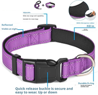 Reflektierendes, umweltfreundliches Luxus-Hundehalsband mit Tiermotiv, weich gepolstert, atmungsaktiv, Designer, verstellbar für kleine/mittelgroße/große Hunde