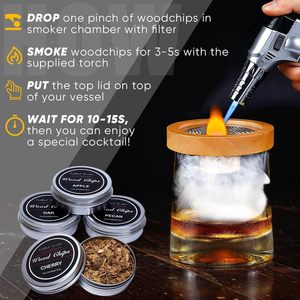 Nuevo Kit de ahumador de whisky de diseño de barril con antorcha, 2 moldes de bolas de hielo, regalos de whisky Bourbon de cumpleaños para hombres papá - Product Image 2