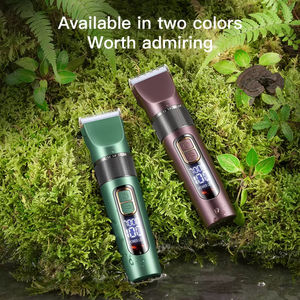 <span class=keywords><strong>Tondeuse</strong></span> à poils d'animaux professionnelle automatique sans fil rechargeable en acier inoxydable étanche portable avec écran LED pour chiens et chats - Product Image 6