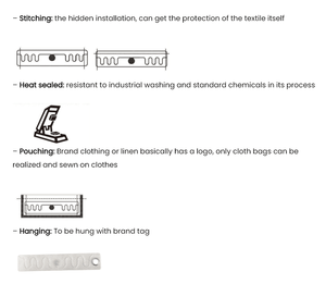 SUNLANRFID мини <span class=keywords><strong>RFID</strong></span> карта контроля доступа водонепроницаемый UHF текстиль отслеживание моющийся NFC интерфейс 860-960 мГц частота для стирки - Product Image 5