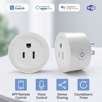 Prise intelligente Tuya Wi-Fi avec minuterie, contrôle à distance Alexa, mesure de consommation, ignifuge, pour appareils électroménagers intelligents (norme européenne)