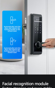 Thiết Kế Mới Qleung S810max Mặt Thông Minh Kỹ Thuật Số Tuya <span class=keywords><strong>Wifi</strong></span> Ứng Dụng Điều Khiển Mật Khẩu Thẻ Vân Tay Thông Minh Cửa Khóa Với Máy Ảnh - Product Image 5