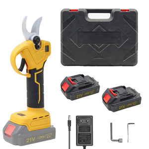 21V Rechargeable Battery Powered <b>Pruners</b> Stainless Steel Blades 20-30 Mm Trimming Diameter For Garden <b>Tree</b> Branch Thinning - Product Image 3