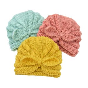 Hefu, Jersey de punto con Orejas de conejo para niños, sombrero indio de ganchillo anudado para bebé - Product Image 4