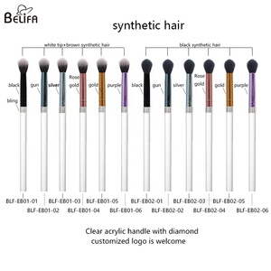Lash Shampoo Brush clear Transparent Crystal Acrylic Handle Soft <strong>Rhinestone</strong> Diamond Nose Blackhead <strong>Eyelash</strong> Cleaning Brush - Product Image 2