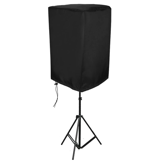 Heavy Duty 600D Waterproof Outdoor Speaker Cover Dustproof Audio Dust Protection Bag Durable Upright Speaker Protective Cover