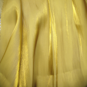 Tissu en polyester, aspect soie, satin brillant, tissé, <span class=keywords><strong>design</strong></span> de mode, matière en mousseline dorée - Product Image 6