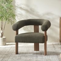 Canapé sectionnel moderne vert sauge 2 places Design modulaire Pieds en bois massif Tissu rembourré Salon Chambre à coucher
