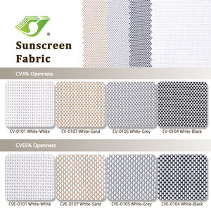 Espaces commerciaux de bâtiment public de protection solaire résistante au feu de tissu ignifuge de rouleau de PVC - Product Image 6