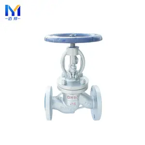 Bs1873 Pn16 2 pouces en acier au carbone moulé Wcb Type de bride Soufflet Joint Globe Valve