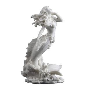 2019 la más nueva estatua de sirena de mármol blanco puro hermosa escultura de jardín al aire libre tallada a mano desnuda de tamaño real USO DE <span class=keywords><strong>Villa</strong></span> interior - Product Image 1