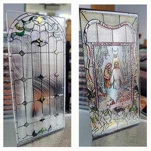صور مخصصة طباعة رقمية على الزجاج عالية الجودة <span class=keywords><strong>3D</strong></span> الطباعة الزجاج الملون للكنيسة - Product Image 5