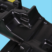 Bandeja de Transporte Industrial Apilable de HDPE Resistente y Personalizada para Piezas Automotrices