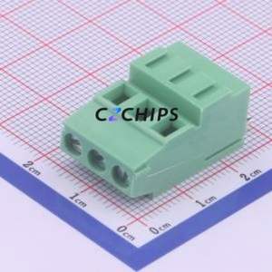 WJ500H-5.08-3P Screw Terminal Block Through hole Component (THT),P=5.08mm Connector 1x3P 5.08mm Green Through Hole - Product Image 1