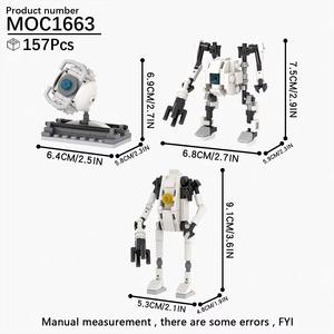 MOC1663 Série de films et de jeux TV Portal 2 Modèle de robot DIY Ensembles de blocs de construction éducatifs en plastique ABS pour les 14 ans et plus - Product Image 3
