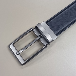 Cintura girevole con fibbia ad ago da uomo con cintura in pelle reversibile Casual da uomo cintura in vacchetta 2-in-1 - Product Image 2