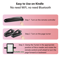 Remote Control Kindle Clicker Page Turner untuk Kindle Paperwhite Kobo E-reader dengan Fungsi Perekaman Video Kamera