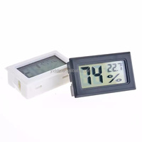 Termometer Higrometer Digital LCD Mini FY-11, Pengukur Suhu dan Kelembapan, Indikator Termograf