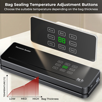 75kPa 120W 30cm 4L/min ecran tactile scellage multi-sacs portable compacte machine sous vide soudeuse emballage alimentaire