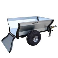Ventes chaudes 2024, vente en gros en Chine, nouvelle remorque à bois pour VTT avec composants de base à roulements, machines agricoles