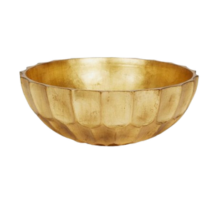 Cuenco redondeado hecho a mano, precio razonable, cuenco de fruta con acabado dorado, catering y cantinas, cuenco para servidor de comida para fiesta de boda - Product Image 1