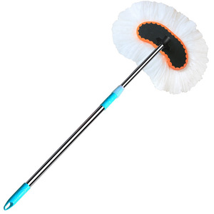 Serpillère de lavage de voiture à poils doux, manche télescopique, outil de cirage de voiture 105 cm - Product Image 2