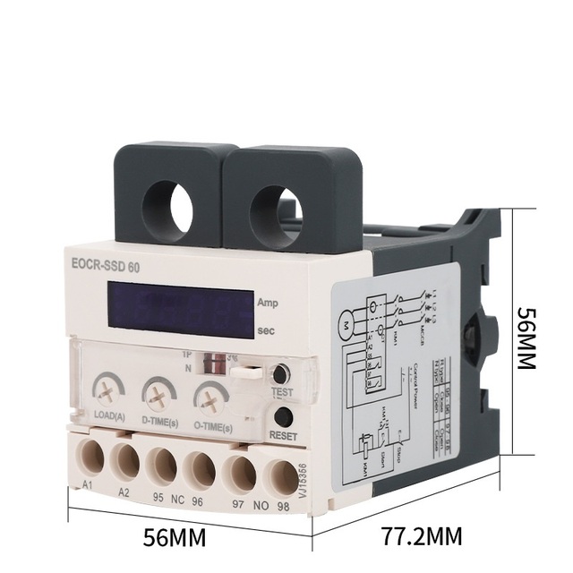 EOCR-SSD Digital Electronic Overload Relay Motor Protector Thermal Overload Relay