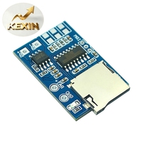 Module de décodage MP3 pour carte TF, alimentation 3,75 V, avec amplificateur mono 2 W, prend en charge la lecture de la mémoire