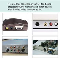 Câble adaptateur audio vidéo S-Video (4 broches) mâle vers 3 RCA femelle, conversion pour ordinateur portable, PC, connecteur d'ordinateur
