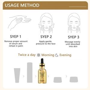 Sérum pour le visage FATAZEN 24K Gold, best-seller, OEM OBM, anti-âge, anti-rides, réparation du visage avec collagène, sérum doré pour le soin de la peau - Product Image 5