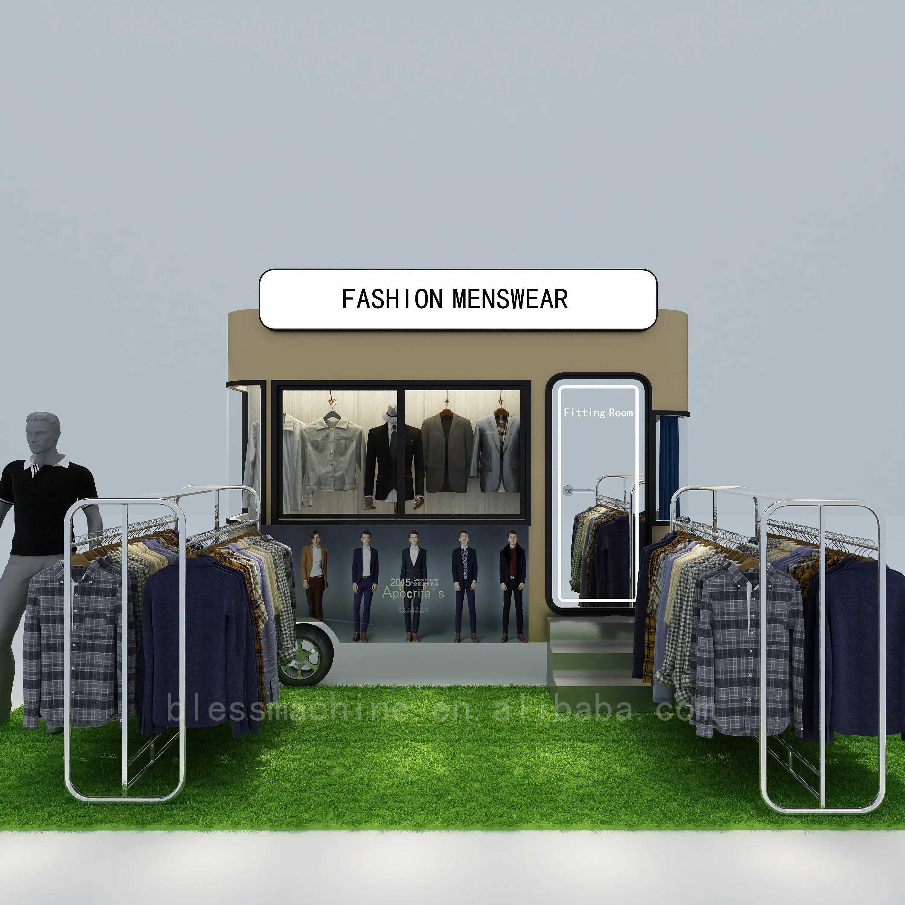 2022 nuovo arrivo vendita calda elettrica mobile moda uomo abbigliamento camion dalla fornitura diretta in fabbrica con garanzia commerciale