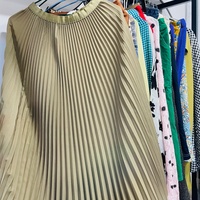 Rok Katun Ukuran Besar Longgar Grosir Rok Maxi Pinggang Tinggi Warna Netral Artistik Katun Shien Pakaian Bekas