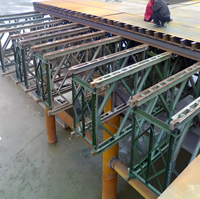 Pont en acier modulaire à double voie Pont Bailey Compact 200 Pont Bailey
