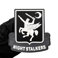 Patch PVC 3D Tactique Night Walker Prêt à Expédier, Badge en Caoutchouc Personnalisable pour Sacs de Sport et Casquettes