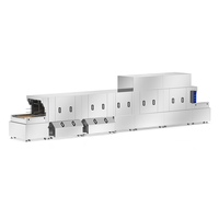 Laveuse industrielle automatique en acier inoxydable pour caisses, paniers, bacs et plateaux en plastique (y compris pour poulet)