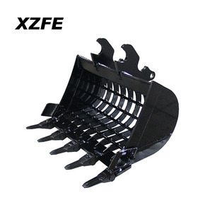 Vente directe usine XZFE – <span class=keywords><strong>Godet</strong></span> <span class=keywords><strong>squelette</strong></span> à largeur personnalisée pour <span class=keywords><strong>mini</strong></span>-excavatrice Kubota U35 - Product Image 1