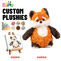 Peluche Panda Mignonne OEM de l'Usine BIPU, Portant un Pull Rouge, Animal en Peluche Doux avec Logo Personnalisé pour Promotion et Souvenir