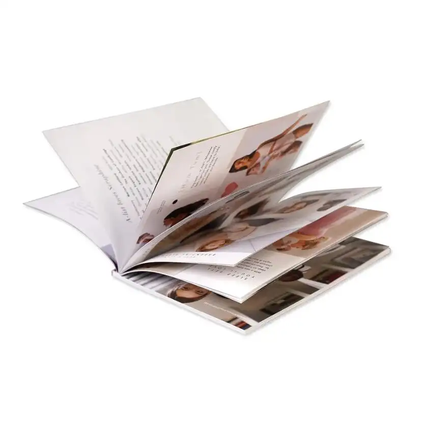 Lüks özel kişiselleştirilmiş katalog el ilanı tasarım hizmeti çok katlı kitap bağlayıcı kitapçık