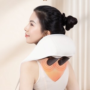 Neck Shoulder Massager With Heating USB Rechargeable For Home Use Beige Moon Gray Dark Blue H1 - Product Image 4