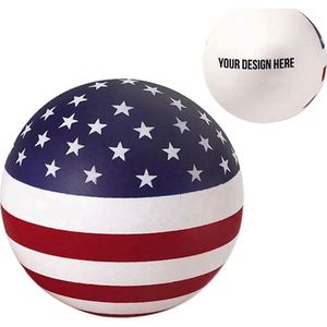 Jouet anti-stress promotionnel en PU avec logo personnalisé, thème patriotique américain - Product Image 2