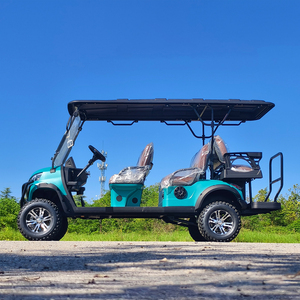 Nouvelle voiturette de golf tout-terrain puissante à 6 places en acier, batterie au lithium 48V 5KW, 30-50 km/h, service à vie, véhicule électrique, <span class=keywords><strong>club</strong></span> de golf - Product Image 3
