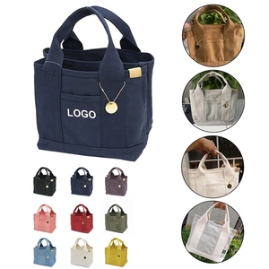 Bolso Tote de Lona con Cremallera para Mujer, Bolso Pequeño con Compartimentos para el Verano - Product Image 2