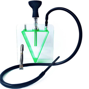 <span class=keywords><strong>Cachimba</strong></span> árabe <span class=keywords><strong>triangular</strong></span> de acrílico, juego completo, grande, transparente, para bar, hogar y fiestas - Product Image 4