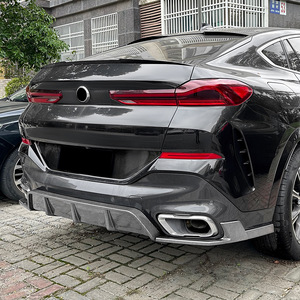 Alerón Trasero Amp-Z para BMW X6 G06 2019+ Estilo MP, Acabado Mate con Textura de Fibra de Carbono en Negro Piano, Modificación Exterior - Product Image 2