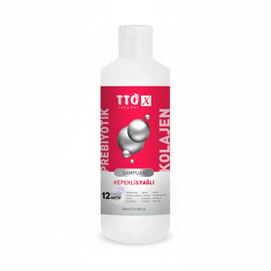 Shampoo prébiotique et collagène bio TTO-X pour les cheveux gras et les pellicules, réparation et hydratation des cheveux, 500 ml - Product Image 2
