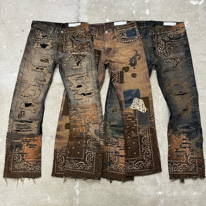 Best Selling Wholesale Baggy Jeans Pants Men Women's Fashion