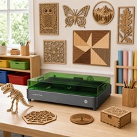 Machine de gravure laser à diode 10W/20W, fabricant de graveurs et découpeurs portables de bureau 400x380mm refroidis par air pour lampes et cadeaux personnalisés
